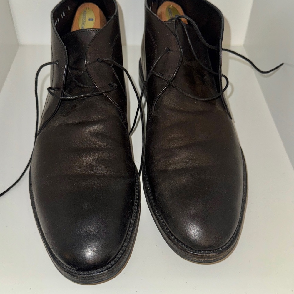 Ferragamo Men's Black Leather Boots